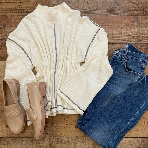 Liverpool Patent Leather Slip On Loafers in Nude - Picture 2 of 9